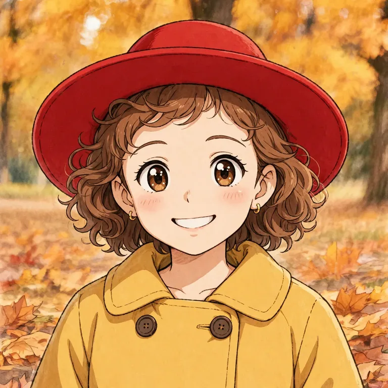 Ta sama dziewczynka przerobiona na obrazek w stylu anime